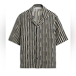 Zara Men Black and White Checkered Shirt